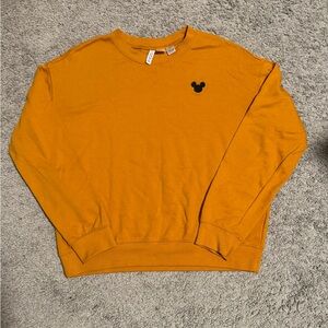 Disney Women’s Yellow Crewneck Sweater